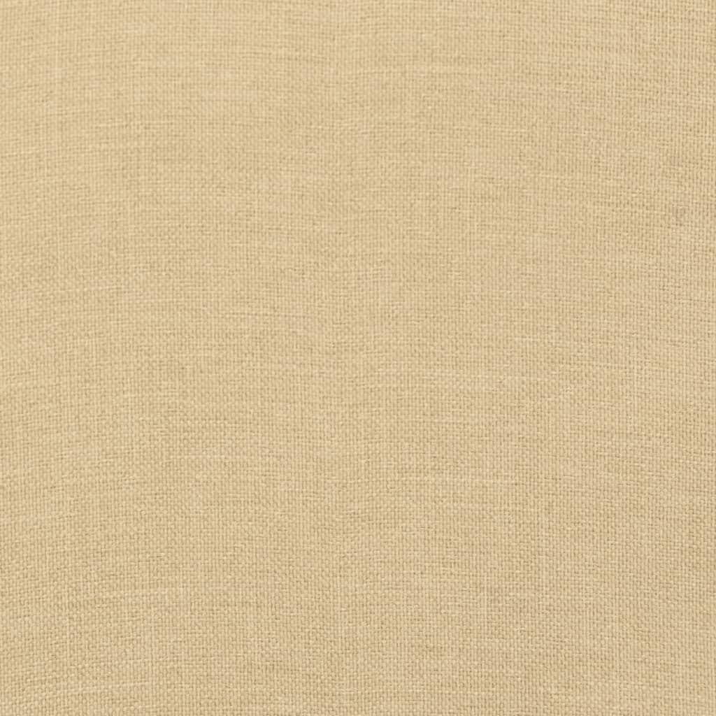 Tuinbankkussens 2 st 100x50x7 cm stof gemøªleerd beige