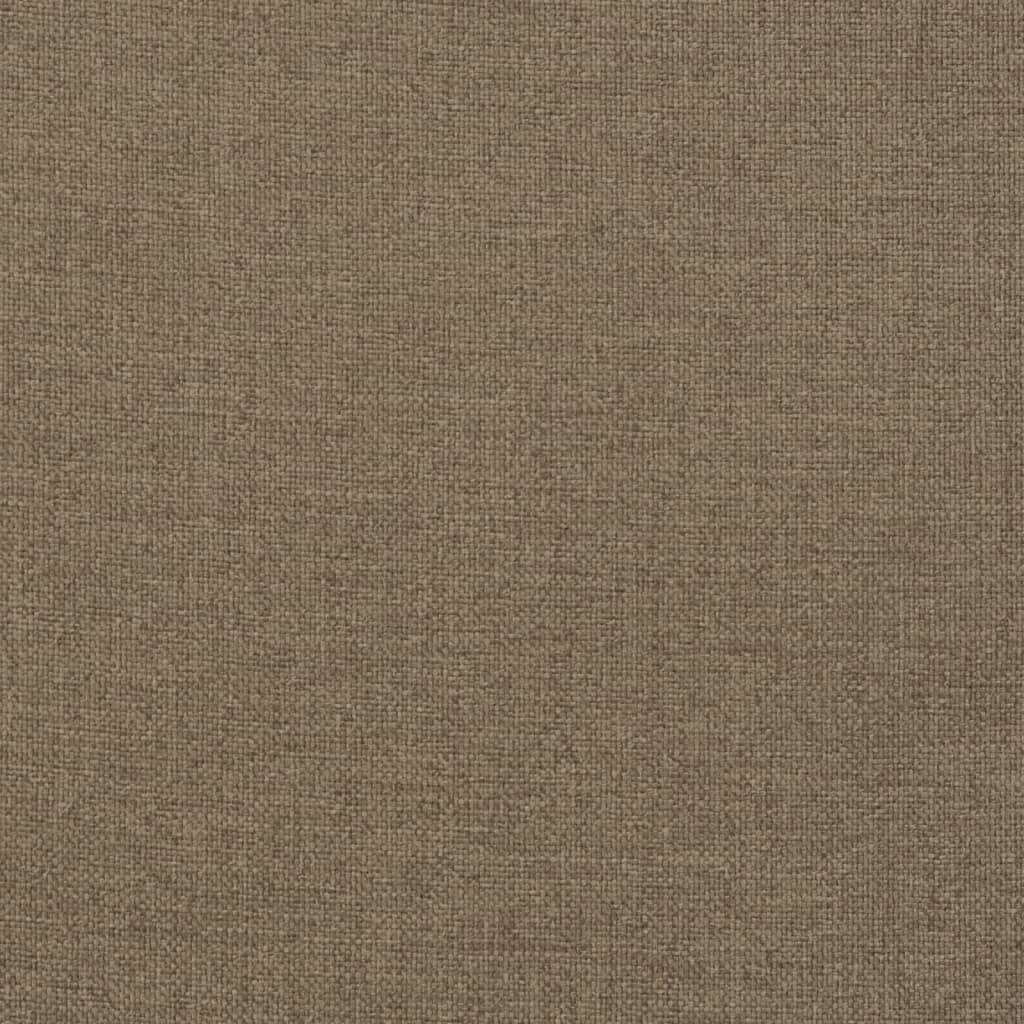 Tuinbankkussens 2 st 100x50x7 cm stof gemøªleerd taupe