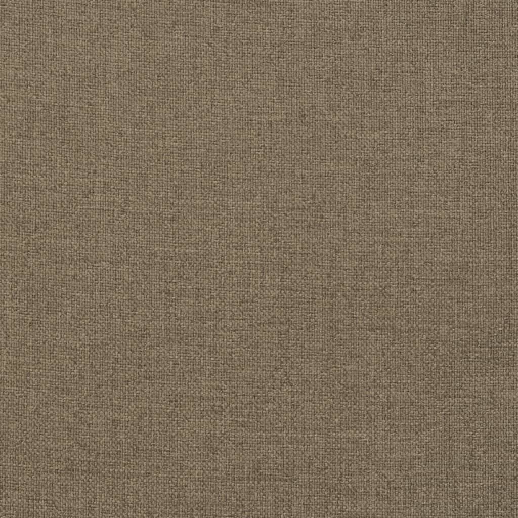 Tuinbankkussens 2 st 120x50x7 cm stof gemøªleerd taupe