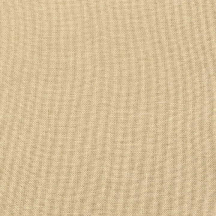 Tuinbankkussens 2 st 200x50x7 cm stof gemøªleerd beige