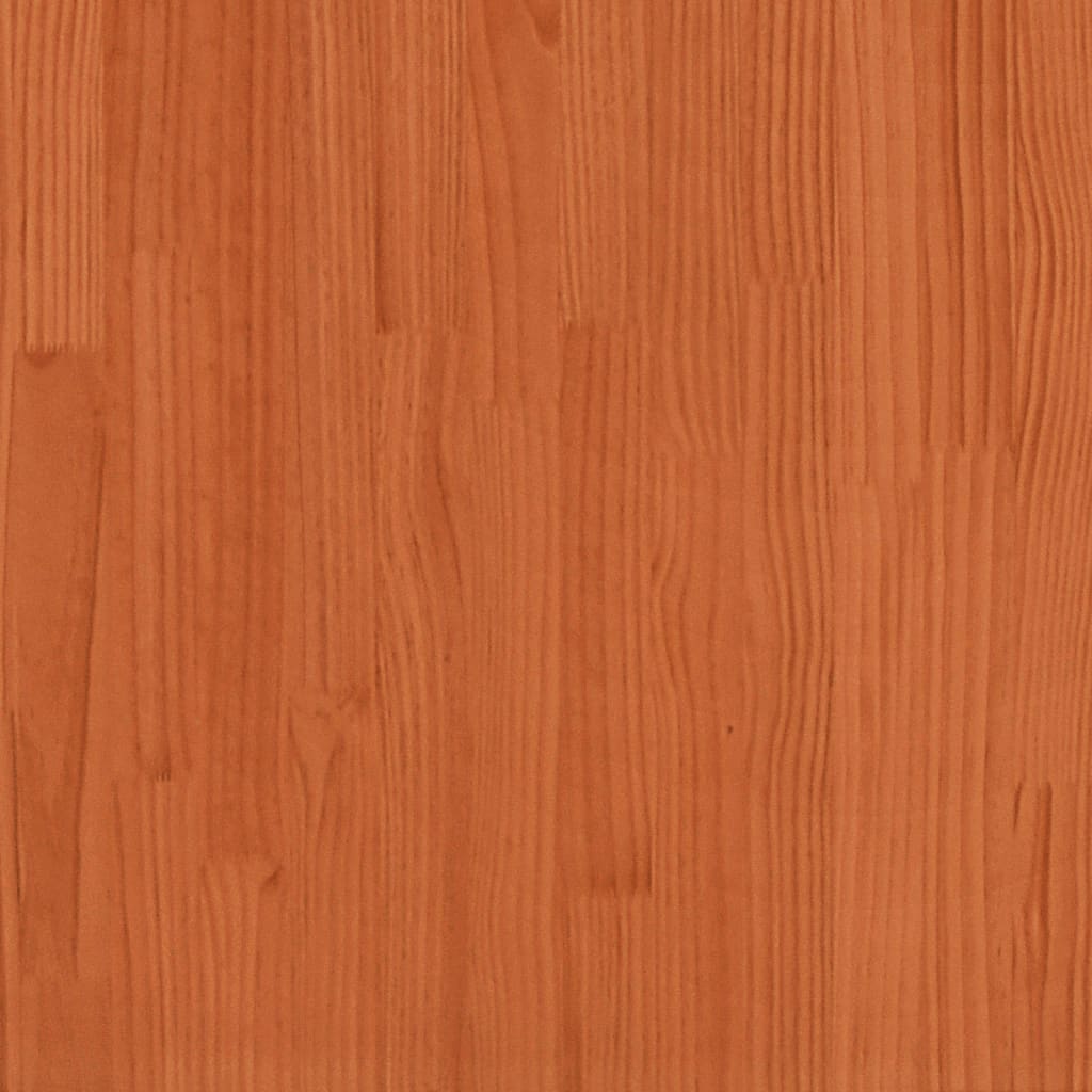 Tuinvoetenbank 62x31,5x52 cm massief grenenhout wasbruin