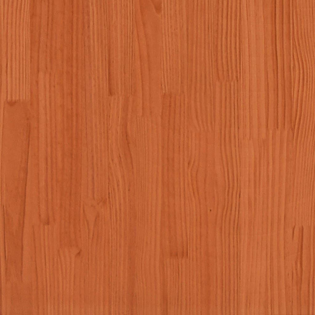 Tuinvoetenbank 62x30x32 cm massief grenenhout wasbruin