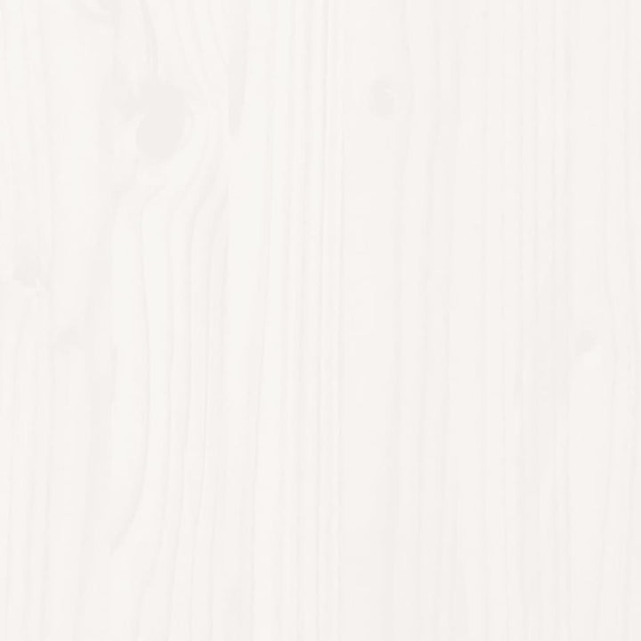 Tuinvoetenbank met kussen massief grenenhout wit