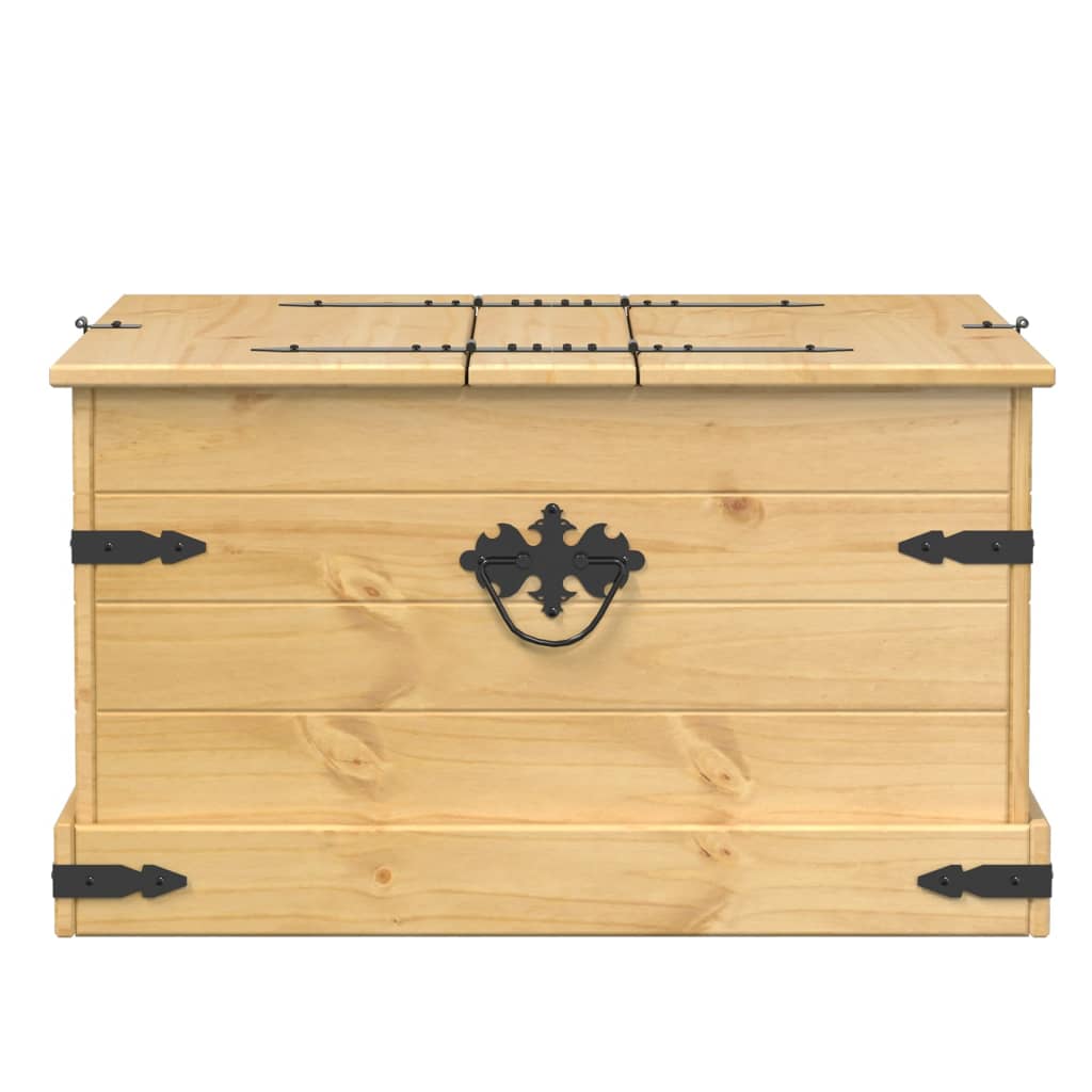 Opbergbox Corona 78x78x45 cm massief grenenhout