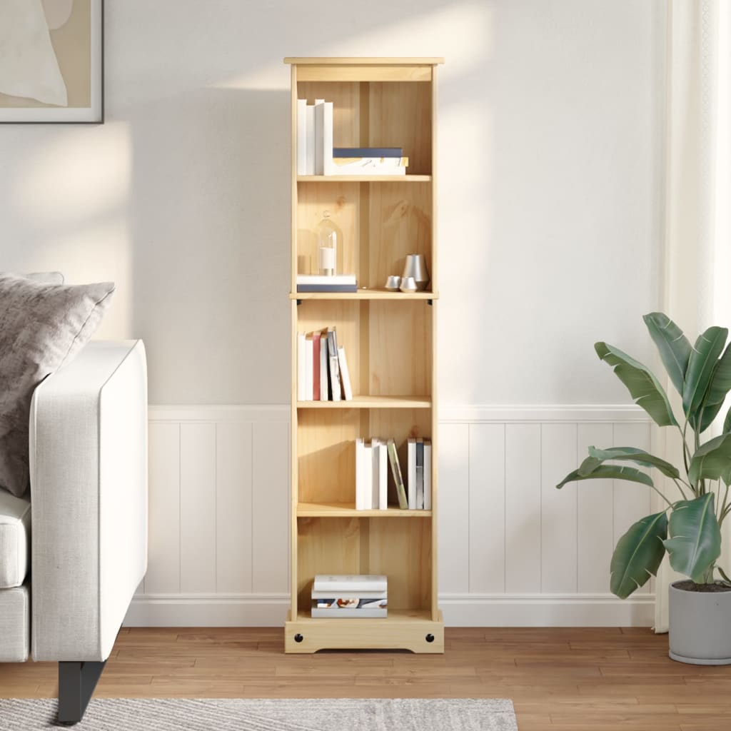 Boekenkast Corona 46x20x170 cm massief groenenhout