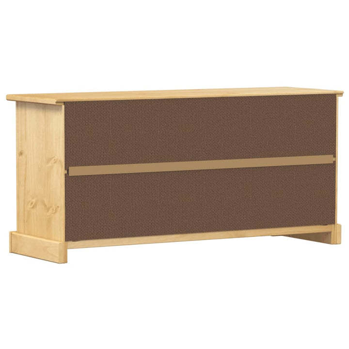 Schoenenkast Corona 99x32x47 cm massief groenenhout