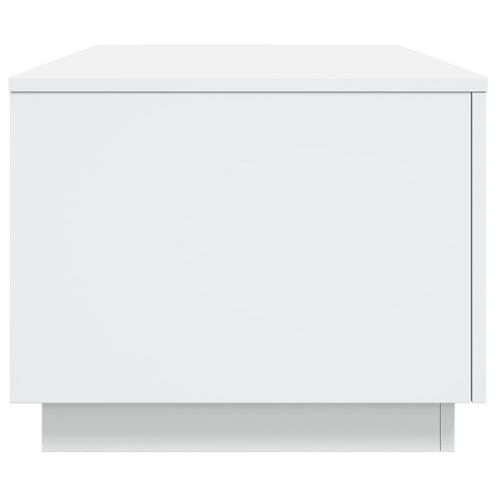 Salontafel met LED-verlichting 90x50x40 cm wit