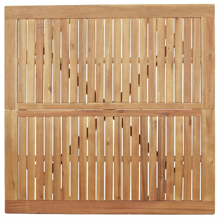 Tuintafel vierkant 110x110x75 cm massief acaciahout