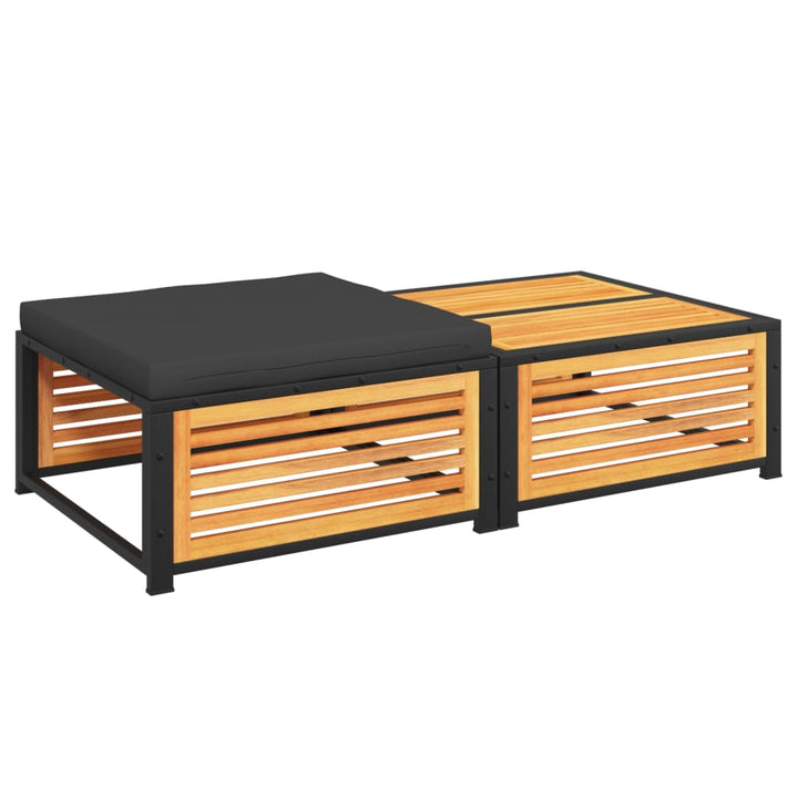 Tuintafel met kruk massief acaciahout