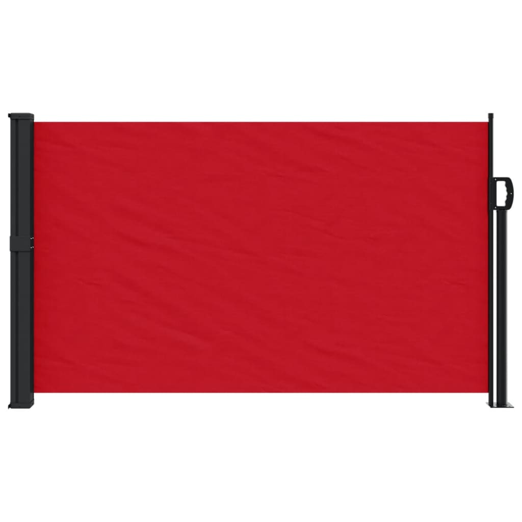 Windscherm uittrekbaar 120x500 cm rood