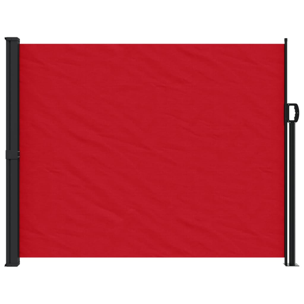 Windscherm uittrekbaar 160x500 cm rood