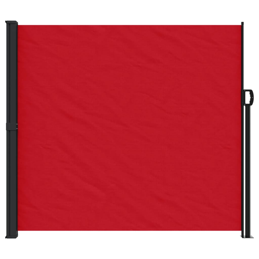 Windscherm uittrekbaar 180x500 cm rood