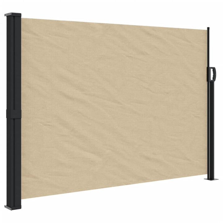 Windscherm uittrekbaar 140x600 cm beige