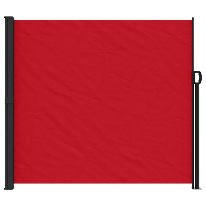 Windscherm uittrekbaar 180x600 cm rood