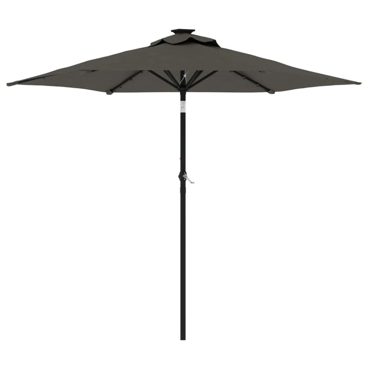 Parasol met stalen paal 225x225x212 cm antracietkleurig