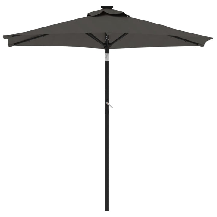 Parasol met stalen paal 225x225x212 cm antracietkleurig