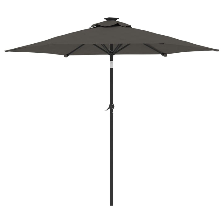 Parasol met stalen paal 225x225x212 cm antracietkleurig