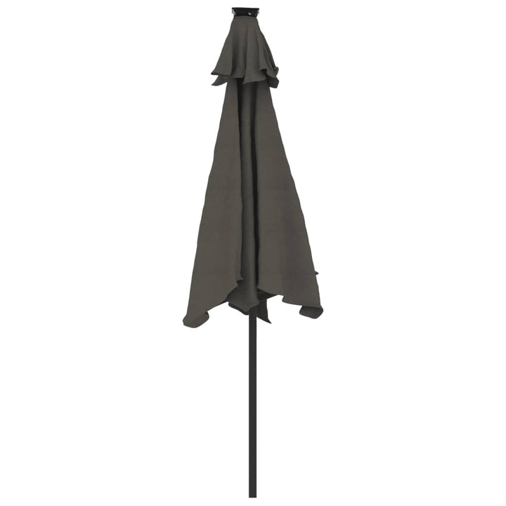 Parasol met stalen paal 225x225x212 cm antracietkleurig