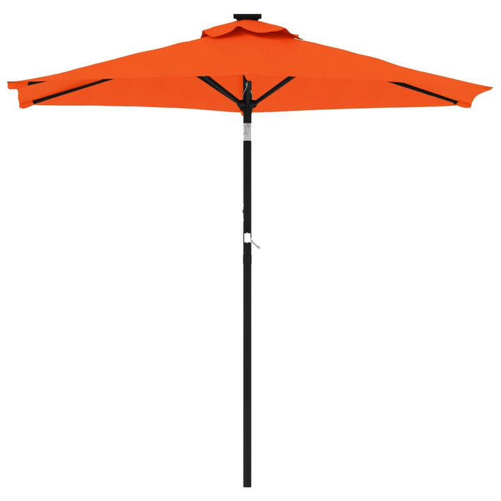 Parasol met stalen paal 225x225x212 cm terracottakleurig