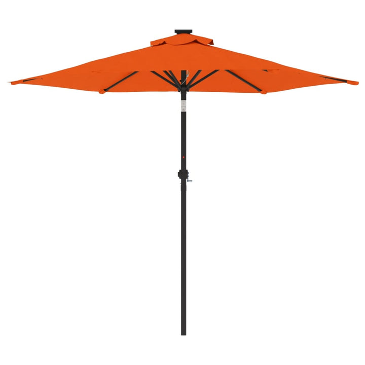 Parasol met stalen paal 225x225x212 cm terracottakleurig