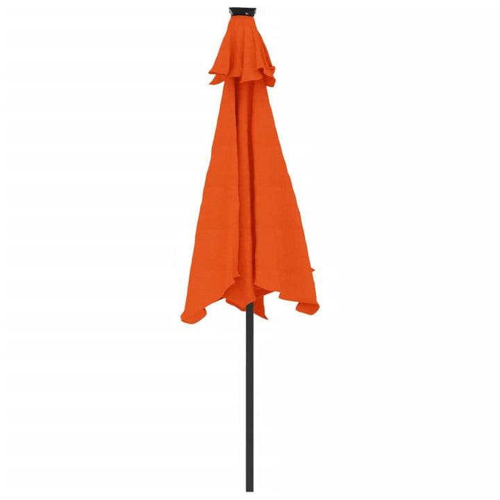 Parasol met stalen paal 225x225x212 cm terracottakleurig