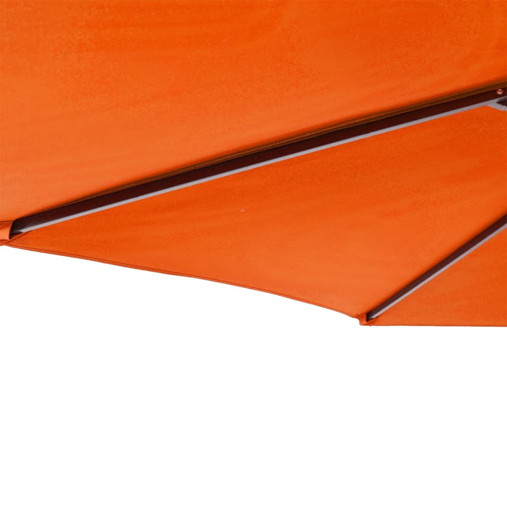 Parasol met stalen paal 225x225x212 cm terracottakleurig