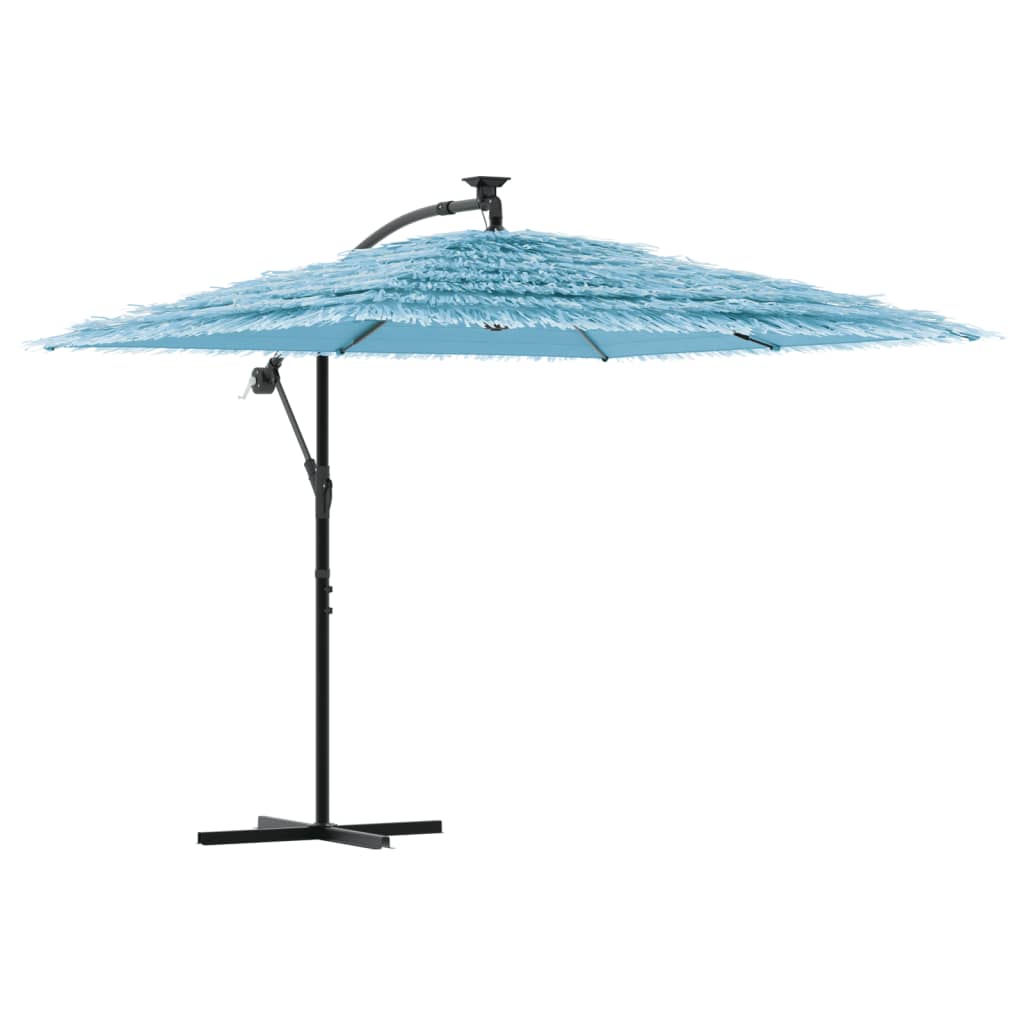 Parasol met stalen paal 246x246x230 cm blauw