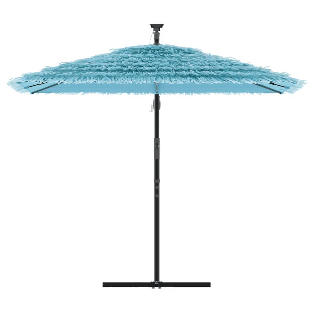 Parasol met stalen paal 246x246x230 cm blauw