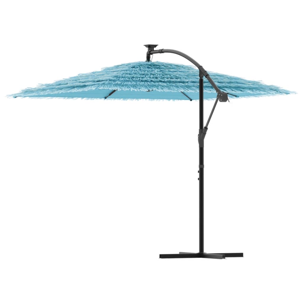 Parasol met stalen paal 246x246x230 cm blauw