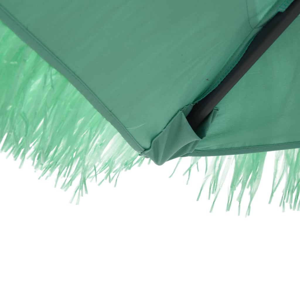 Parasol met stalen paal 246x246x230 cm groen