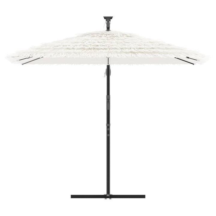 Parasol met stalen paal 246x246x230 cm wit