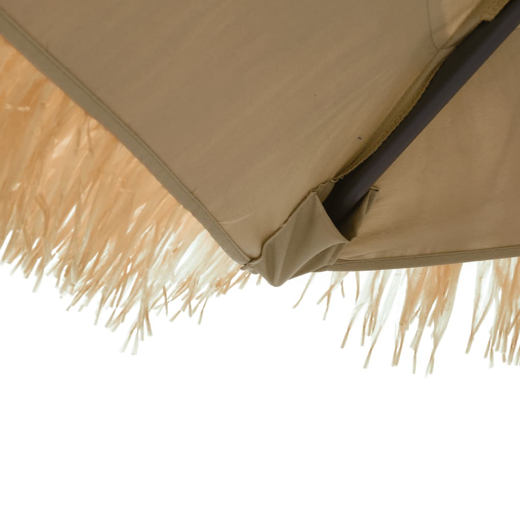 Parasol met stalen paal 269x269x235 cm bruin