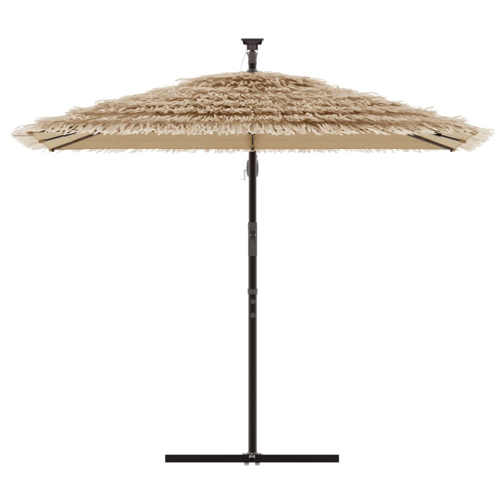 Parasol met stalen paal 290x290x238 cm bruin