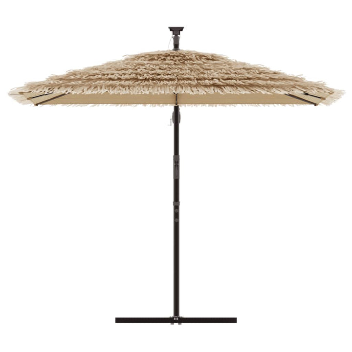 Parasol met stalen paal 290x290x238 cm bruin