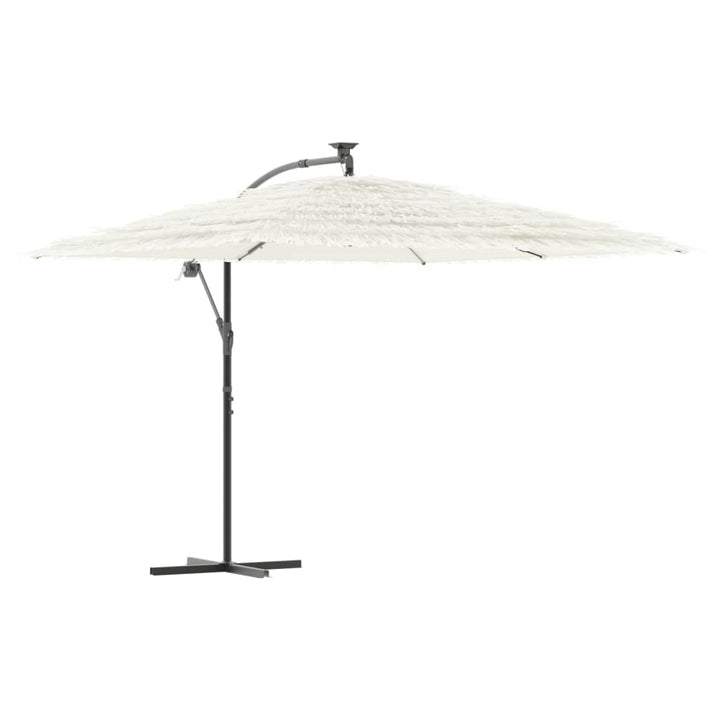 Parasol met stalen paal 290x290x238 cm wit