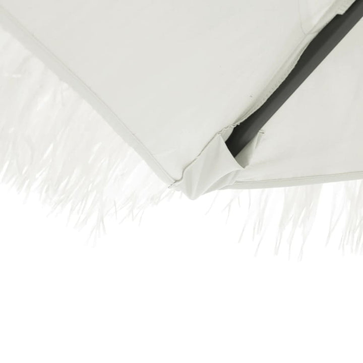 Parasol met stalen paal 290x290x238 cm wit