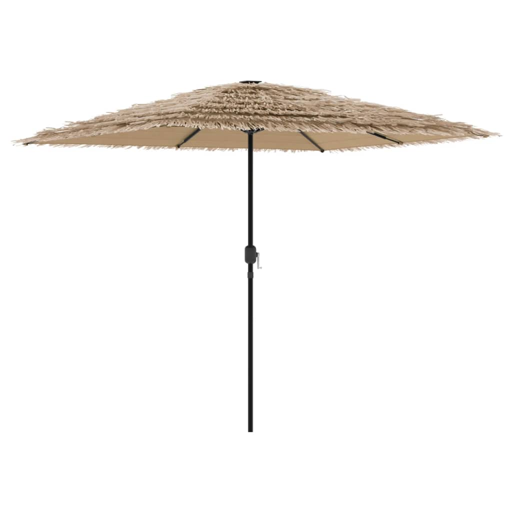 Parasol met stalen paal 248x248x248 cm bruin