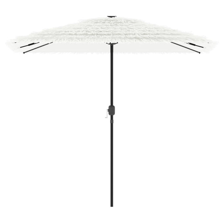 Parasol met stalen paal 248x248x248 cm wit