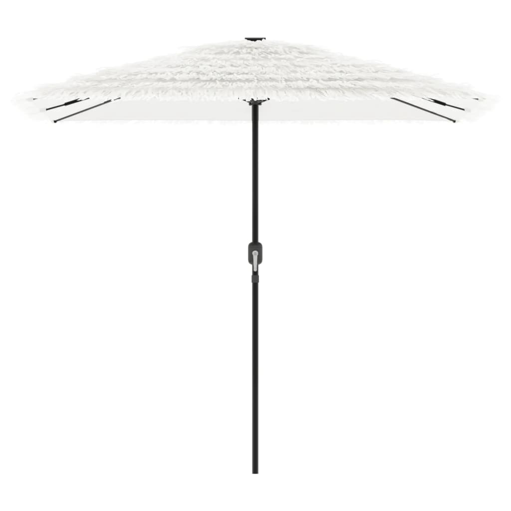 Parasol met stalen paal 248x248x248 cm wit