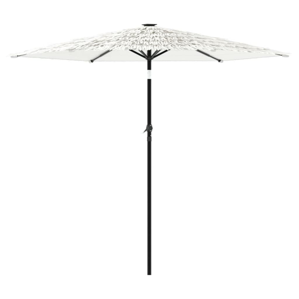 Parasol met stalen paal 223x223x213 cm wit