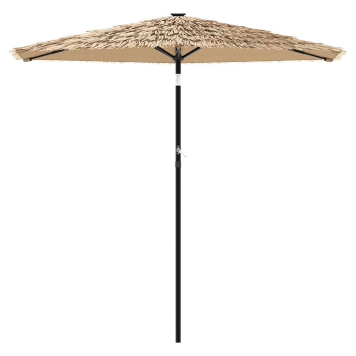 Parasol met stalen paal 268x268x226 cm bruin