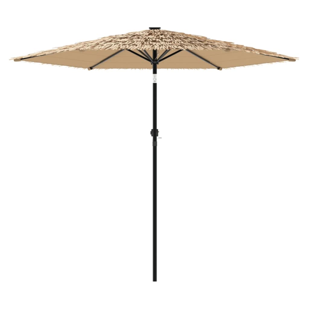 Parasol met stalen paal 268x268x226 cm bruin