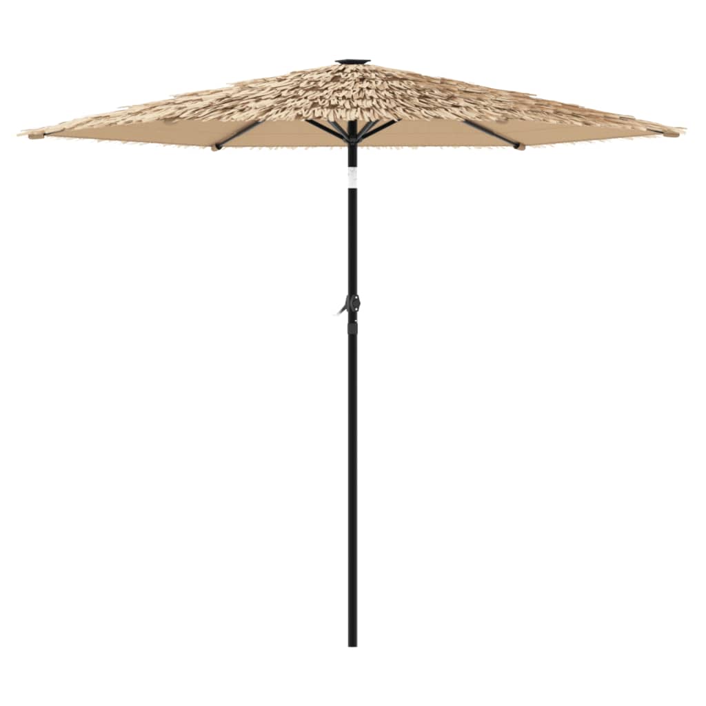 Parasol met stalen paal 268x268x226 cm bruin