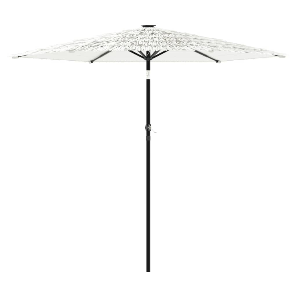 Parasol met stalen paal 268x268x226 cm wit