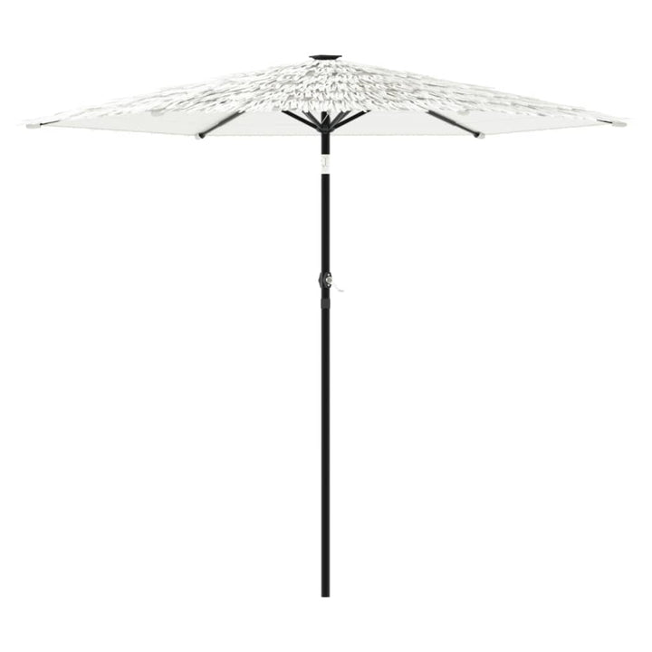 Parasol met stalen paal 268x268x226 cm wit