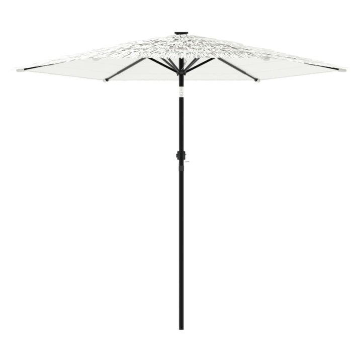 Parasol met stalen paal 268x268x226 cm wit