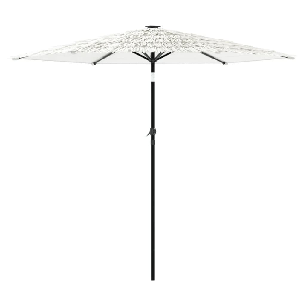 Parasol met stalen paal 268x268x226 cm wit