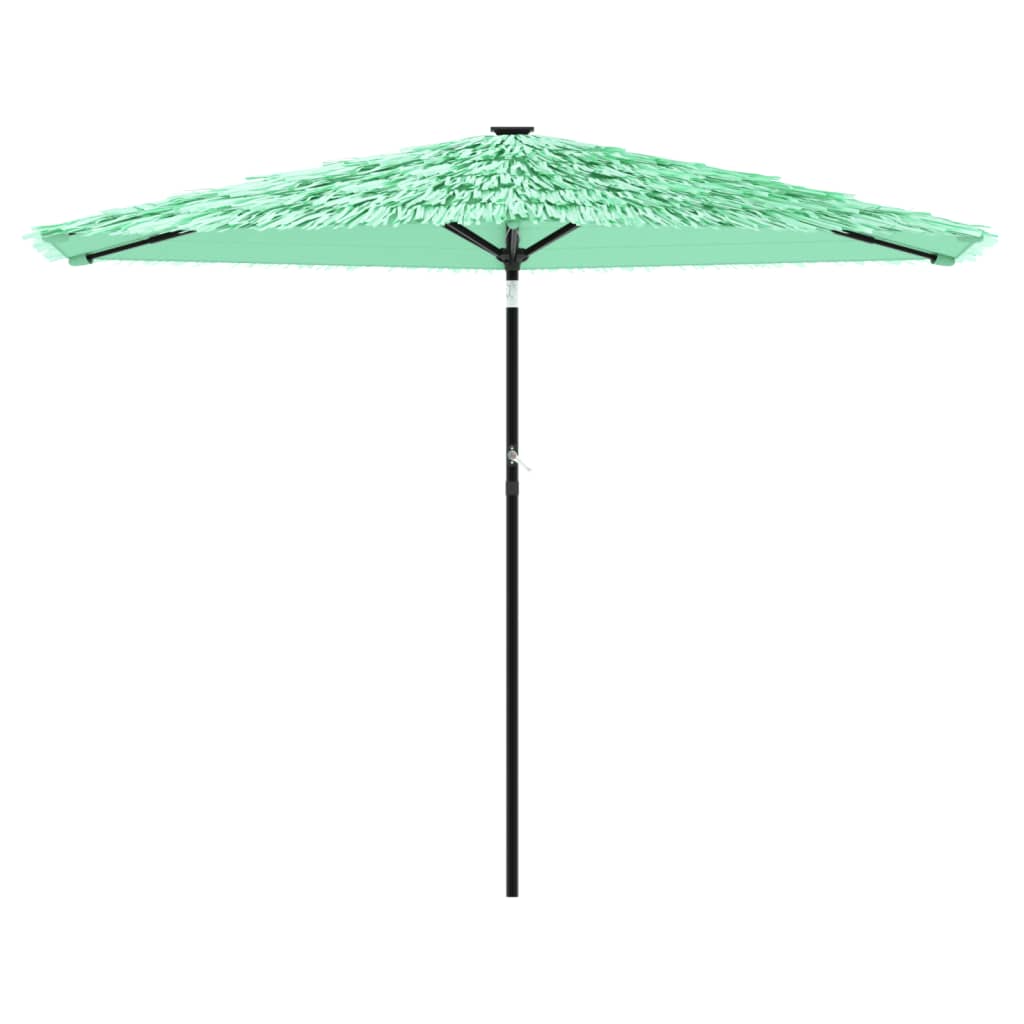 Parasol met stalen paal 288x288x225 cm groen