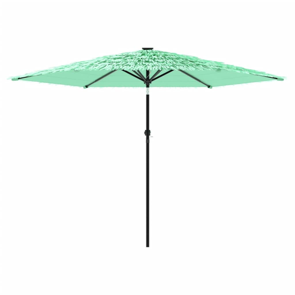 Parasol met stalen paal 288x288x225 cm groen