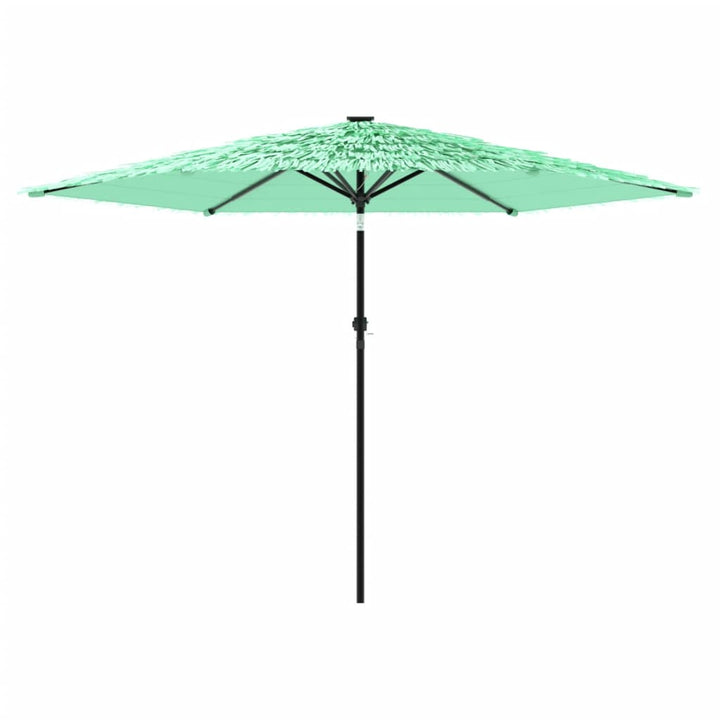 Parasol met stalen paal 288x288x225 cm groen